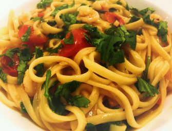 Quick & Easy Pasta Dish – Prawn Coriander Linguine