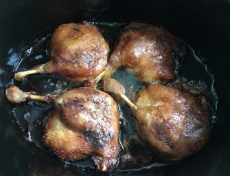 Slow Cooker Confit Style Duck with Hoisin Sauce