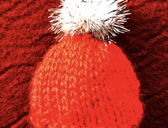 Miniature Christmas Hat Knitting Pattern Free